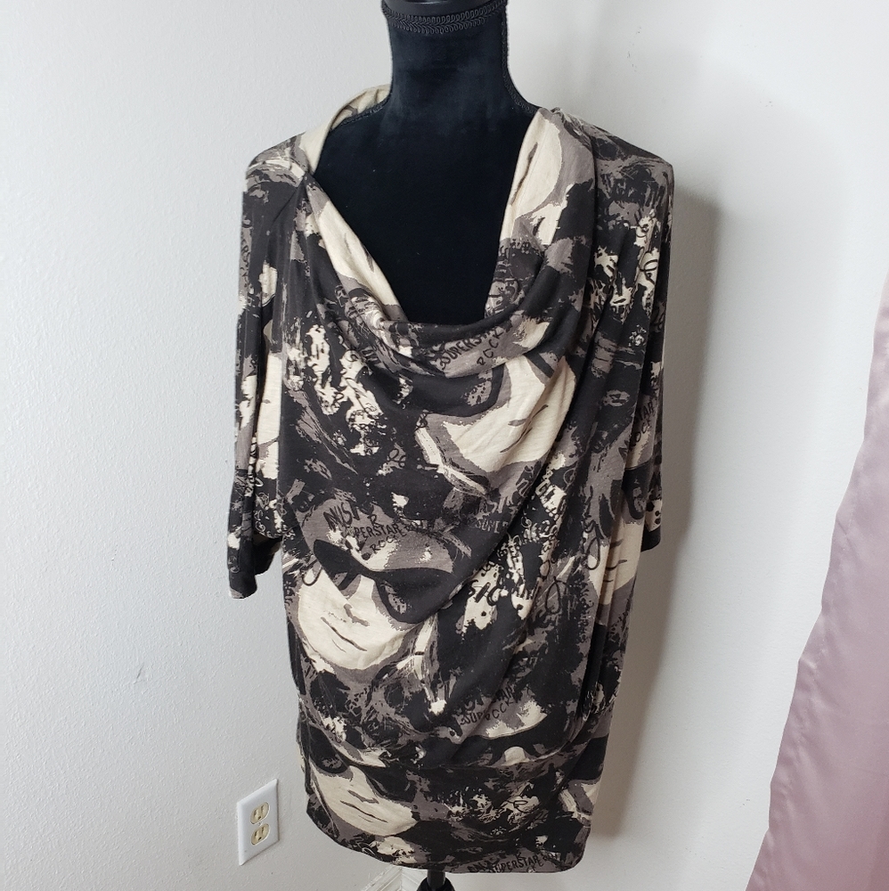 Fashion cowl neck dress